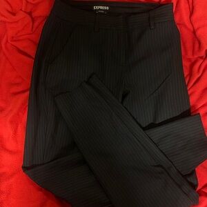 Express Charcoal Pinstripe Trousers